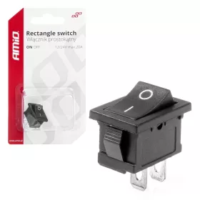 AMiO téglalap alakú kapcsoló 12V 20A ON/OFF (03082)