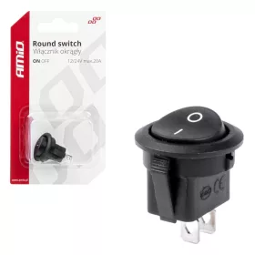 AMiO kerek kapcsoló 12V 20A ON/OFF (03083)