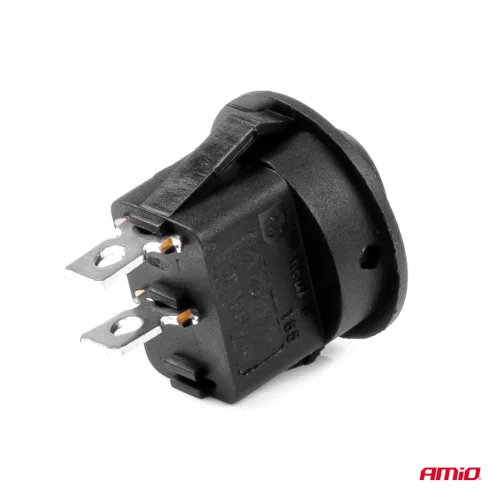 AMiO kerek kapcsoló 12V 20A ON/OFF (03083)