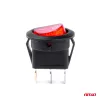 AMiO kerek kapcsoló – piros fény 12/24V max. 20A ON/OFF (03086)