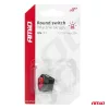 AMiO kerek kapcsoló – piros fény 12/24V max. 20A ON/OFF (03086)