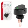 AMiO elliptikus kapcsoló – zöld fény 12/24V max. 30A ON/OFF (03087)