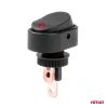 AMiO elliptikus kapcsoló – piros fény 12/24V max.30A ON/OFF (03089)