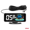 AMiO parkolást segítő rendszer LED-GRAF 3D 4 érzékelő ezüst (03187)