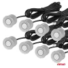 AMiO parkolást segítő rendszer LED-GRAF 3D 8 érzékelő ezüst (03193)