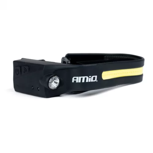 AMiO újratölthető LED-es fejlámpa XPE+COB 1200mAh LH05 (03241)