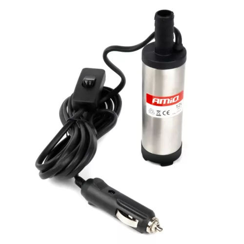 AMiO elektromos dízel pumpa 12V/230V merülő átmérő 38 mm készlet tömlővel (03243)