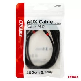 AMiO AUX kábel mini emelő-emelő 3,5mm 200cm (03270)