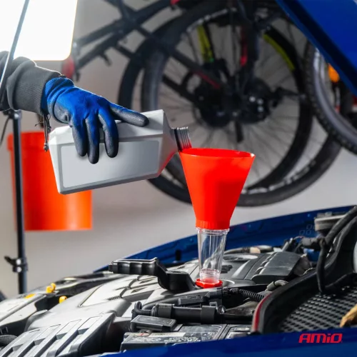 AMiO motorolaj-betöltő tölcsér tartóval 125mm (03278)