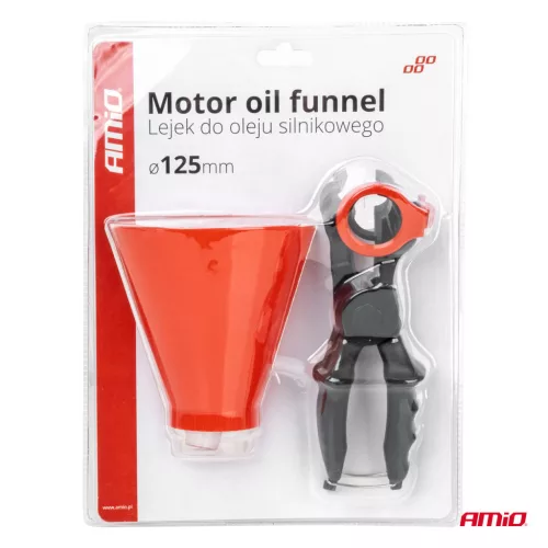 AMiO motorolaj-betöltő tölcsér tartóval 125mm (03278)
