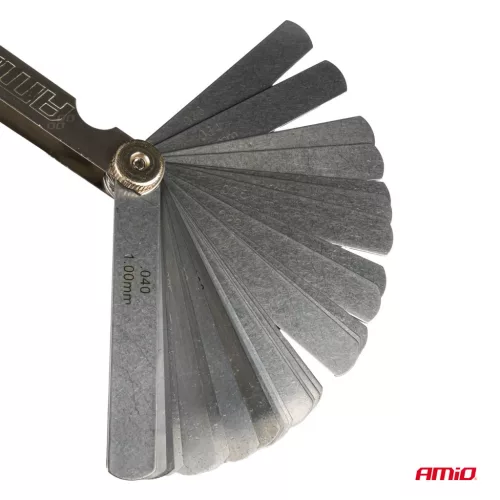AMiO hézagmérő, 32 egyenes mérőlappal, 89 mm (03287)