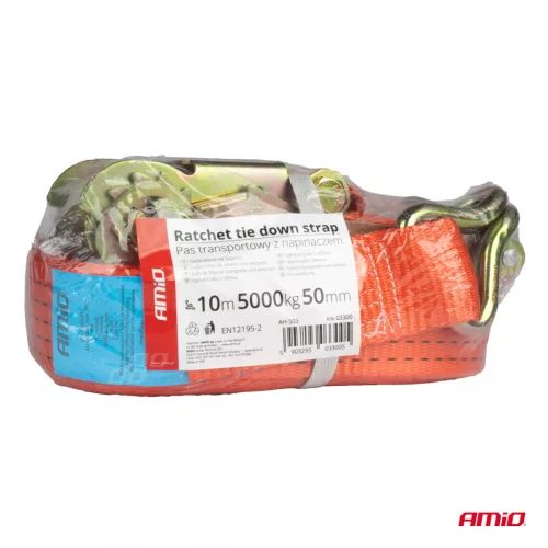 AMiO racsnis rakományrögzítő heveder 5000kg 50mm 10m (03300)