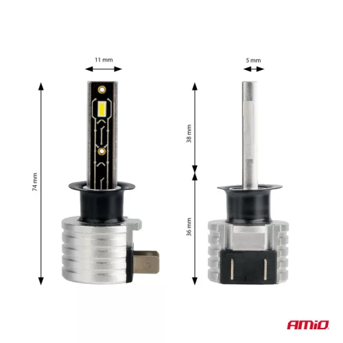 AMiO LED fényszóróizzók H-mini sorozat H1 (03329)