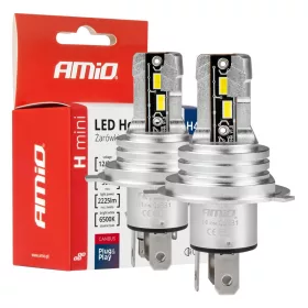 AMiO LED fényszóróizzók H-mini sorozat H4/H19 (03331)