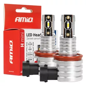   AMiO LED fényszóróizzók H-mini sorozat H8/H9/H11/H16 (03333)