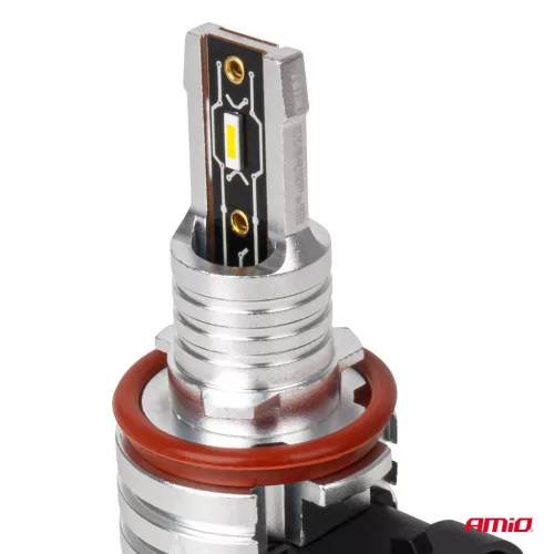 AMiO LED fényszóróizzók H-mini sorozat H8/H9/H11/H16 (03333)