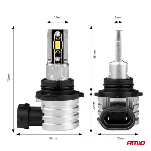 AMiO LED fényszóróizzók H-mini sorozat HB4 9006 (03335)