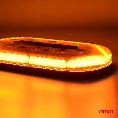 AMiO WLB78 mágneses mini LED-fényhíd, 293×171 mm, R65/R10, 48 LED, 12/24 V, IP56 (03336)