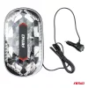 AMiO WLB78 mágneses mini LED-fényhíd, 293×171 mm, R65/R10, 48 LED, 12/24 V, IP56 (03336)