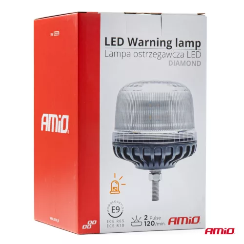 AMiO LED-es figyelmeztető lámpa W25SB 12V 24V (03339)