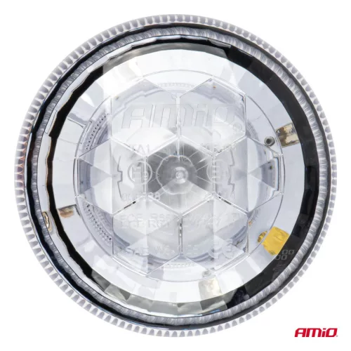 AMiO LED-es figyelmeztető lámpa 24 LED W25M 12V 24V (03340)