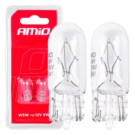   AMiO halogénizzók T10 W5W W2.1x9.5d 12V 2 db bliszter (03346)