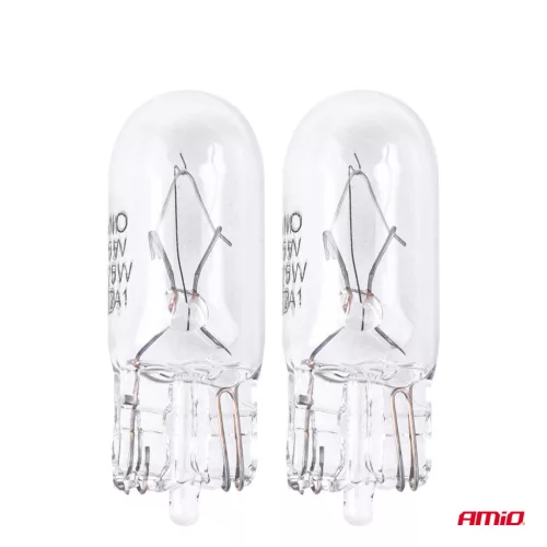 AMiO halogénizzók T10 W5W W2.1x9.5d 12V 2 db bliszter (03346)