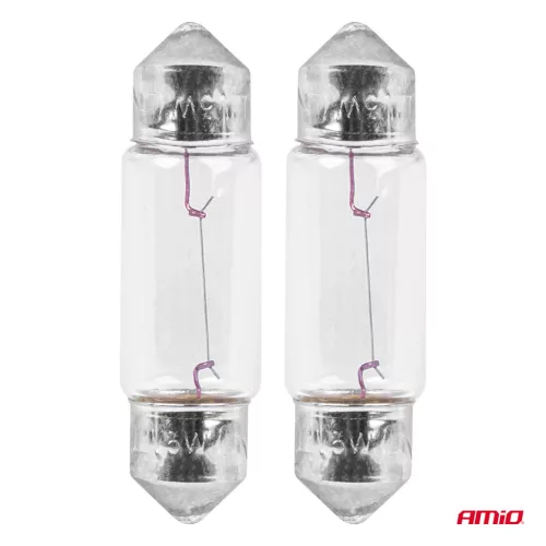 AMiO halogénizzók C5W szofita SV 8,5-8 36mm 12V 2 db bliszter (03348)