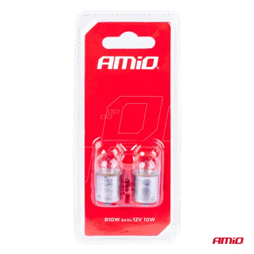 AMiO halogénizzók R10W BA15s 12V 2 db bliszter (03350)