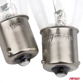AMiO halogénizzók P21W BA15s 12V 2 db bliszter (03351)