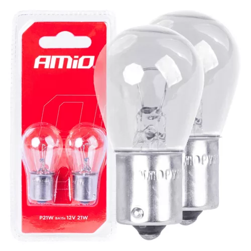 AMiO halogénizzók P21W BA15s 12V 2 db bliszter (03351)