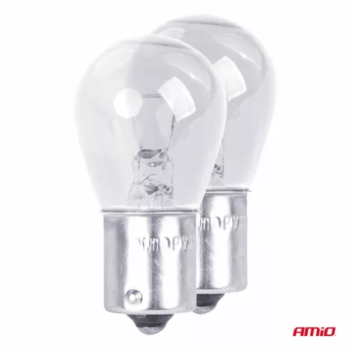 AMiO halogénizzók P21W BA15s 12V 2 db bliszter (03351)