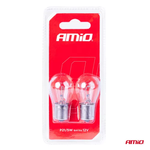 AMiO halogénizzók P21/5W BAY15D 12V 2 db bliszter (03353)