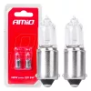 AMiO halogénizzók H6W 12V 6W BAX9S fehér 2 db bliszter (03355)