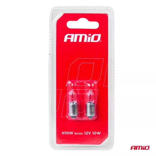 AMiO halogénizzók H10W 12V 10W BAX9S fehér 2 db bliszter (03356)