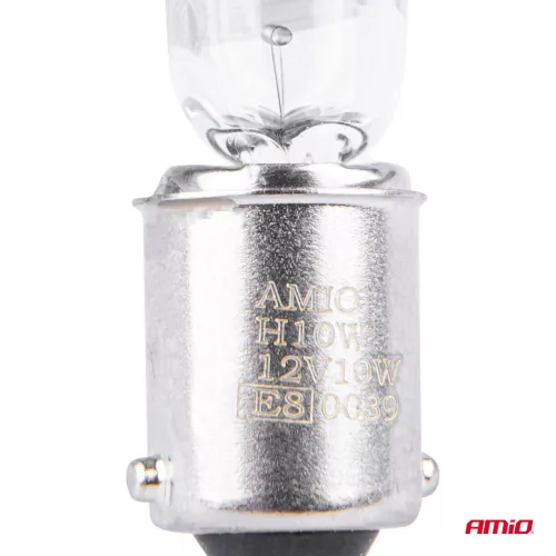 AMiO halogénizzók H10W 12V 10W BAX9S fehér 2 db bliszter (03356)