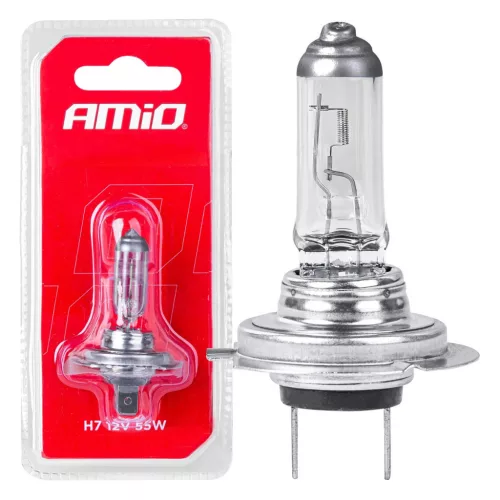 AMiO halogénizzó H7 12V/55W, szűrő UV 1 db bliszter (03363)