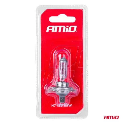 AMiO halogénizzó H7 12V/55W, szűrő UV 1 db bliszter (03363)