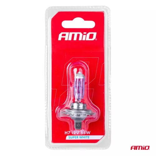 AMiO halogénizzó H7 12V/55W Super fehér 1 db bliszter (03364)