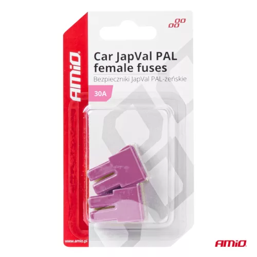 AMiO JAPVAL PAL autós biztosíték, aljzatos 30A (03389)