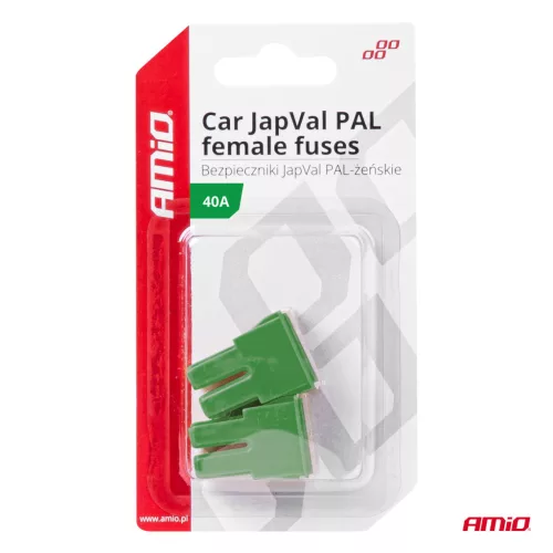 AMiO JAPVAL PAL autós biztosíték, aljzatos 40A (03390)