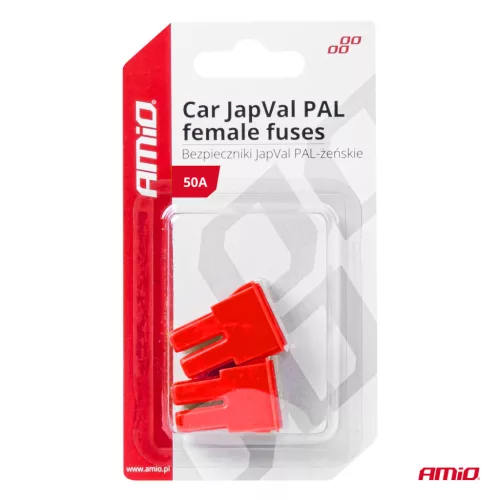 AMiO JAPVAL PAL autós biztosíték, aljzatos 50A (03391)