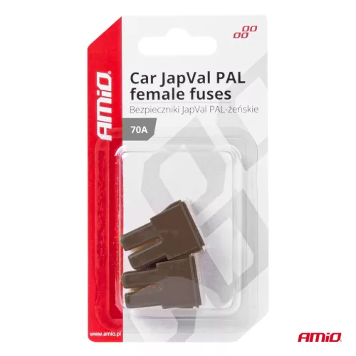 AMiO JAPVAL PAL autós biztosíték, aljzatos 70A (03393)
