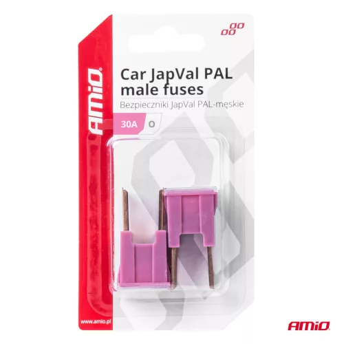 AMiO JAPVAL PAL O autós biztosíték, csapos 30A (03397)