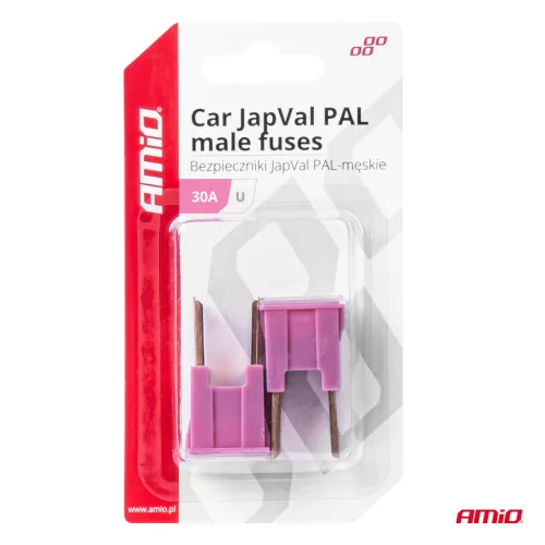 AMiO JAPVAL PAL autós biztosíték, csapos U 30A (03406)