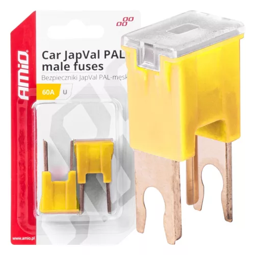 AMiO JAPVAL PAL autós biztosíték, csapos U 60A (03409)