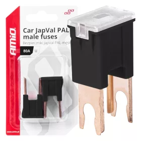 AMiO JAPVAL PAL autós biztosíték, csapos U 80A (03410)
