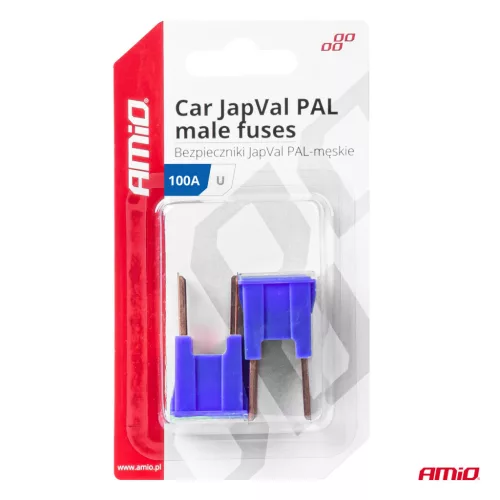 AMiO JAPVAL PAL autós biztosíték, csapos U 100A (03411)