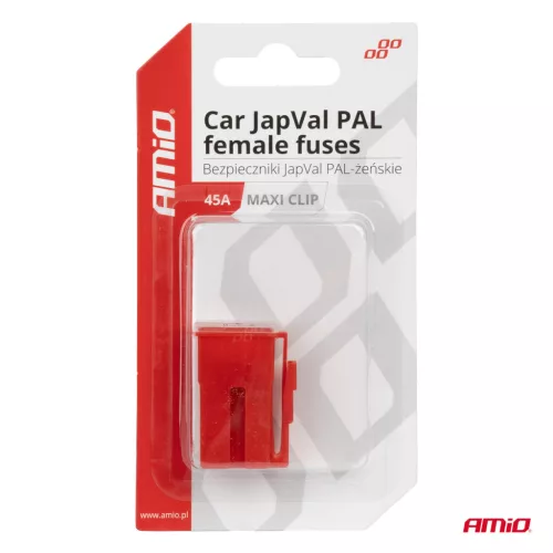 AMiO JAPVAL PAL autós biztosíték, aljzatos 45A (03414)