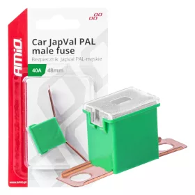 AMiO JAPVAL PAL autós biztosíték, csapos 48mm 40A (03419)
